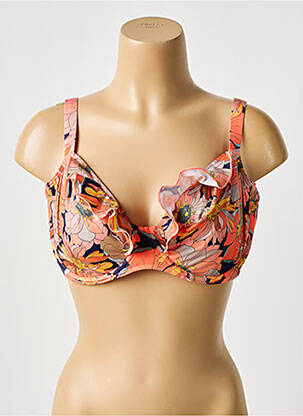 Haut de maillot de bain stretch haut soutien-gorge balconnet orange PRIMA DONNA femme