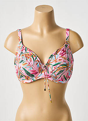 Haut de maillot de bain stretch haut soutien-gorge balconnet rose PRIMA DONNA femme