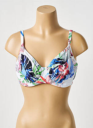 Haut de maillot de bain stretch haut soutien-gorge emboitant blanc FANTASIE femme
