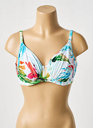Haut de maillot de bain stretch haut soutien-gorge balconnet blanc FANTASIE femme