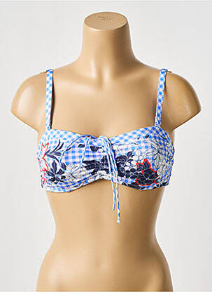 Haut de maillot de bain stretch haut bandeau bleu ANITA femme