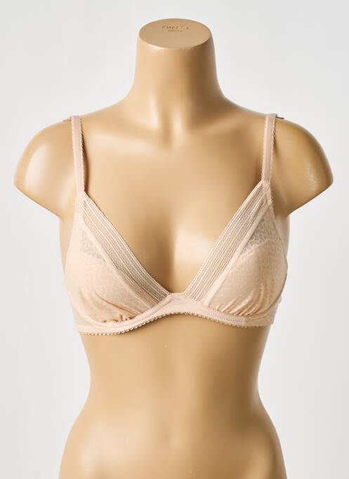 Soutien-gorge effet matière satinée haut soutien-gorge moulé chair WACOAL femme