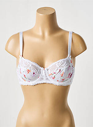 Soutien-gorge effet matière satinée haut soutien-gorge balconnet blanc FANTASIE femme
