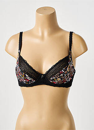 Soutien-gorge effet matière satinée haut soutien-gorge emboitant noir FREYA femme