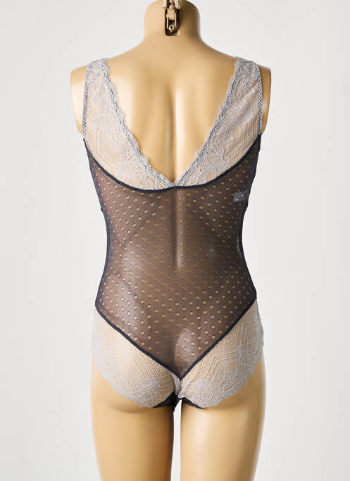 Body lingerie gris BARBARA pour femme