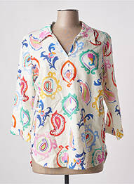 Blouse manches 3/4 manches 3/4 beige TENDANCE UNIQUE femme