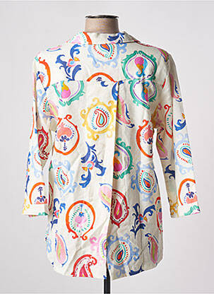 Blouse manches 3/4 manches 3/4 beige TENDANCE UNIQUE femme