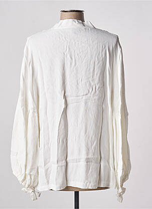 Blouse manches longues manches longues blanc TENDANCE UNIQUE femme