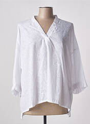 Blouse blanc TENDANCE UNIQUE pour femme seconde vue