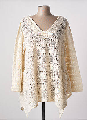 Pull beige TENDANCE UNIQUE pour femme