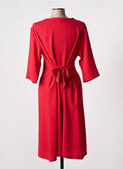 Robe mi-longue rouge TENDANCE UNIQUE pour femme seconde vue