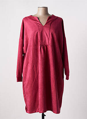 Robe mi-longue rouge TENDANCE UNIQUE pour femme