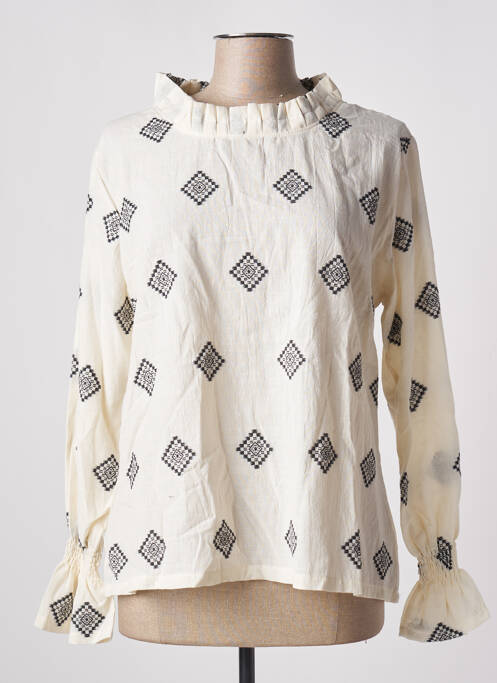 Blouse beige TENDANCE UNIQUE pour femme