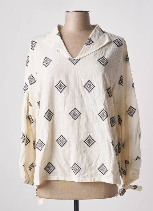 Blouse beige TENDANCE UNIQUE pour femme