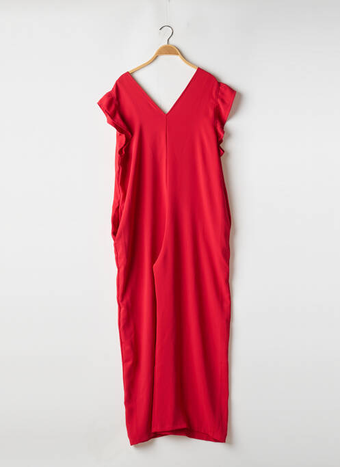 Combi-pantalon rouge TENDANCE UNIQUE pour femme