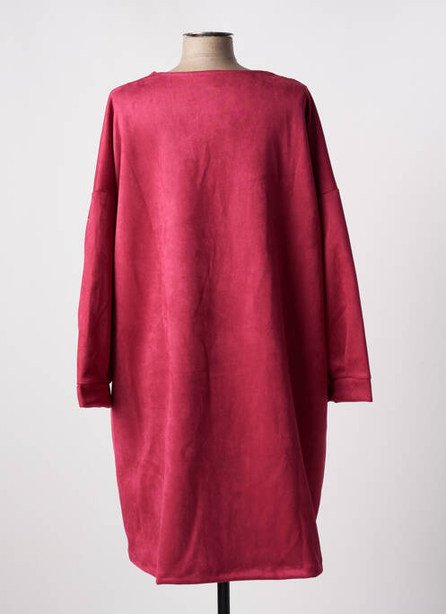 Robe mi-longue rouge TENDANCE UNIQUE pour femme