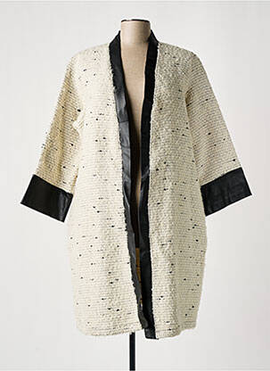 Gilet manches longues manches longues beige TENDANCE UNIQUE femme