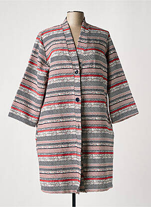 Veste casual coupe droite rouge TENDANCE UNIQUE femme