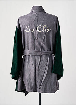 Veste kimono manches longues vert TENDANCE UNIQUE femme