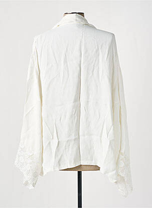 Veste casual manches longues blanc TENDANCE UNIQUE femme