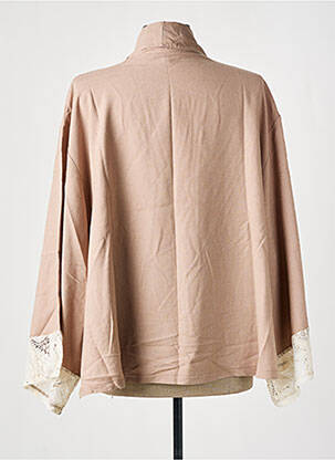 Veste casual manches longues beige TENDANCE UNIQUE femme
