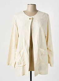 Veste casual poches beige TENDANCE UNIQUE femme