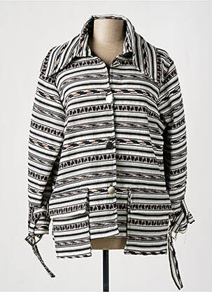 Veste casual coupe droite noir TENDANCE UNIQUE femme
