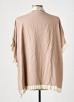Veste casual fermeture boutonnée sur le devant beige TENDANCE UNIQUE femme