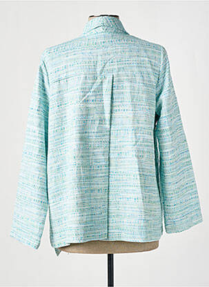 Blazer col châle bleu TENDANCE UNIQUE femme