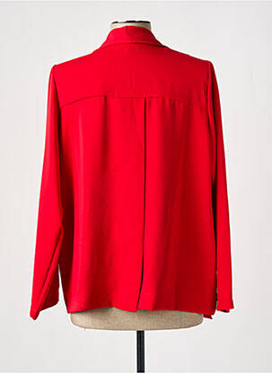 Blazer col châle rouge TENDANCE UNIQUE femme