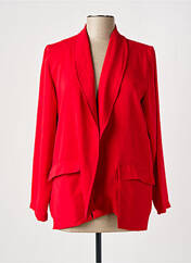 Blazer rouge TENDANCE UNIQUE pour femme seconde vue