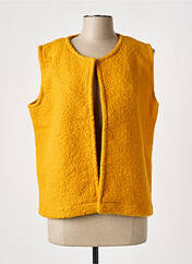 Gilet sans manche jaune TENDANCE UNIQUE pour femme seconde vue