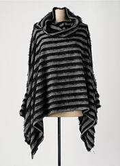 Poncho noir TENDANCE UNIQUE pour femme seconde vue