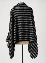 Poncho noir TENDANCE UNIQUE pour femme seconde vue