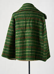 Poncho vert TENDANCE UNIQUE pour femme seconde vue