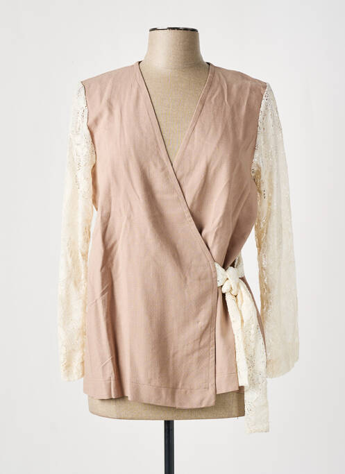 Blouse beige TENDANCE UNIQUE pour femme