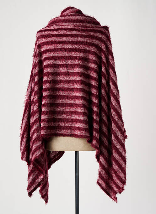 Poncho rouge TENDANCE UNIQUE pour femme