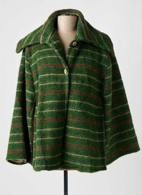 Poncho vert TENDANCE UNIQUE pour femme