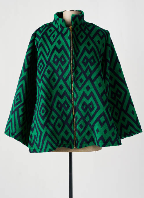 Poncho vert TENDANCE UNIQUE pour femme