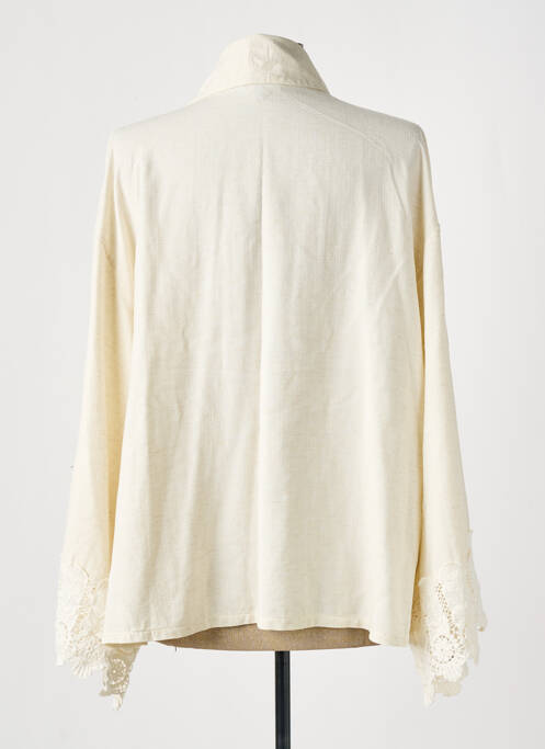 Veste casual beige clair TENDANCE UNIQUE pour femme