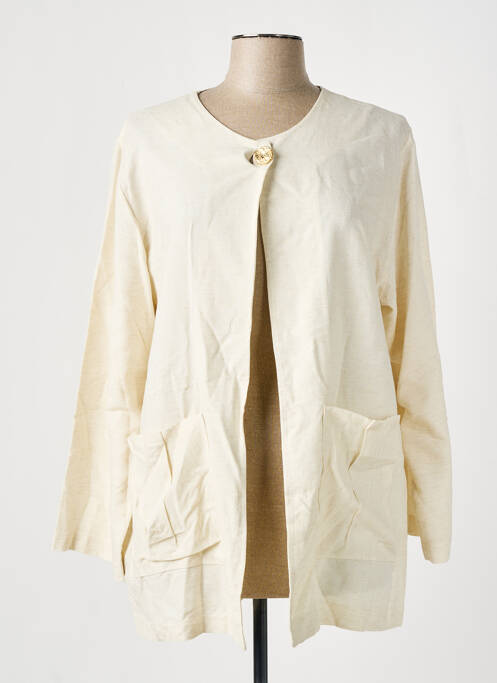 Veste casual beige TENDANCE UNIQUE pour femme