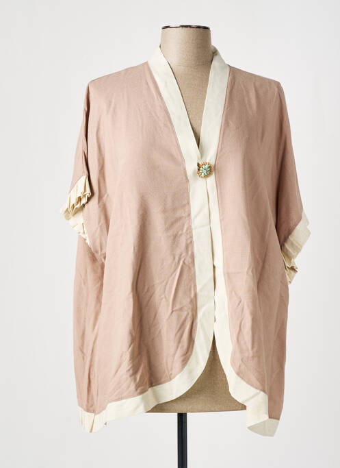 Veste casual beige TENDANCE UNIQUE pour femme