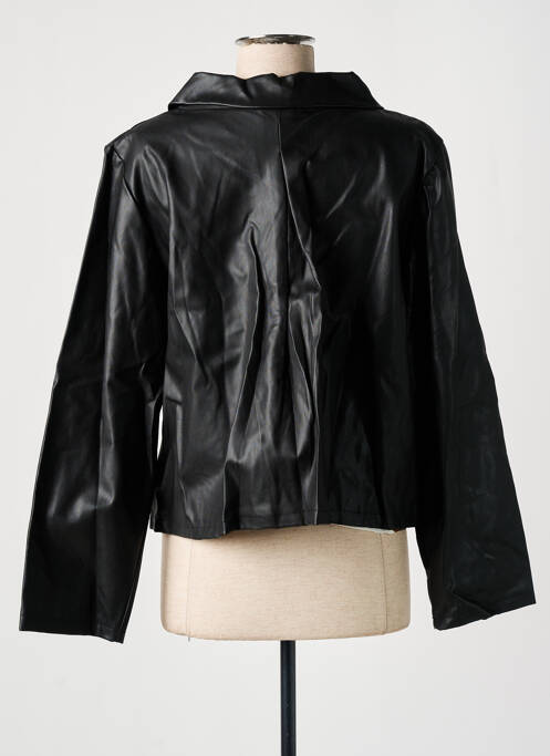 Veste simili cuir noir TENDANCE UNIQUE femme