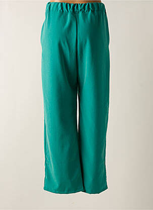 Pantalon droit taille élastique bleu TENDANCE UNIQUE femme