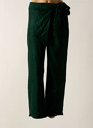 Pantalon slim taille élastique vert TENDANCE UNIQUE femme