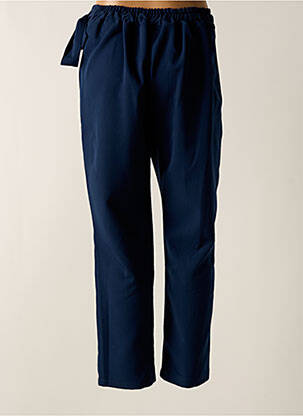 Pantalon slim taille élastique bleu TENDANCE UNIQUE femme