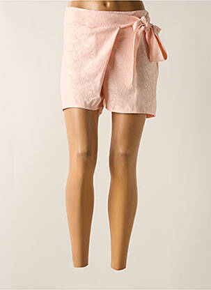 Short coupe droite rose TENDANCE UNIQUE femme