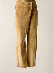 Pantalon droit beige TENDANCE UNIQUE pour femme seconde vue