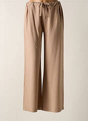 Pantalon droit marron TENDANCE UNIQUE pour femme seconde vue