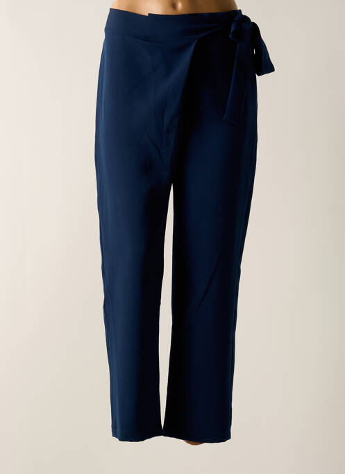 Pantalon slim taille élastique bleu TENDANCE UNIQUE femme